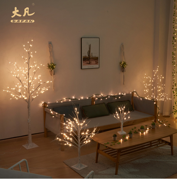 White birch branches Artificial Branches tree light LED lights battery operated twig lights table lamp decoration for room