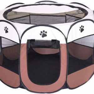 Foldable Pet Cage Pop Up Easy Fold Pet Play Playpen For Indoor Outdoor