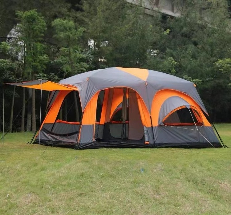 2023 Hot Selling Large  Camping Tent With Sun Protection Tent Waterproof Family Tent For Outdoor Camping