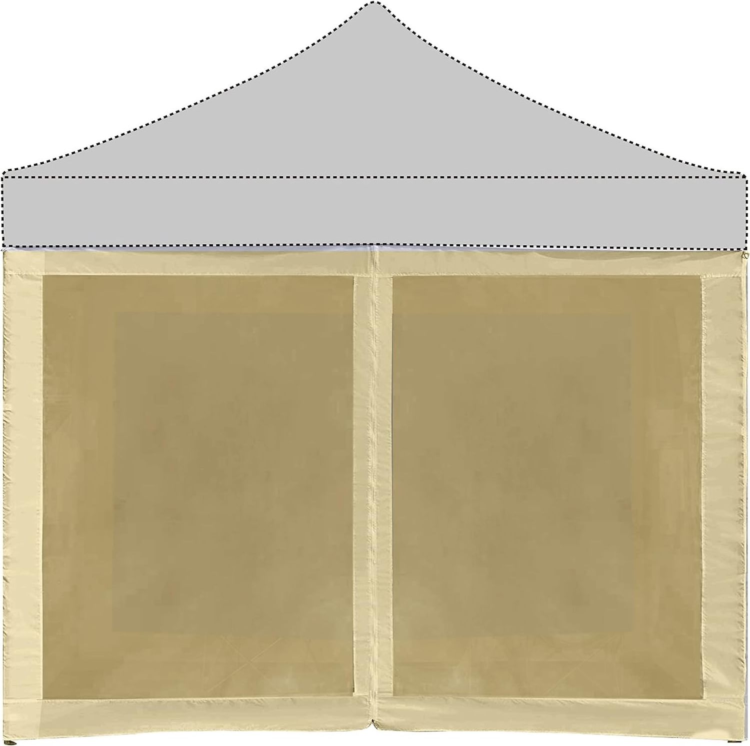 Mesh Sidewalls Mosquito Netting for 10' x 10' Pop-Up Tent Canopy Black