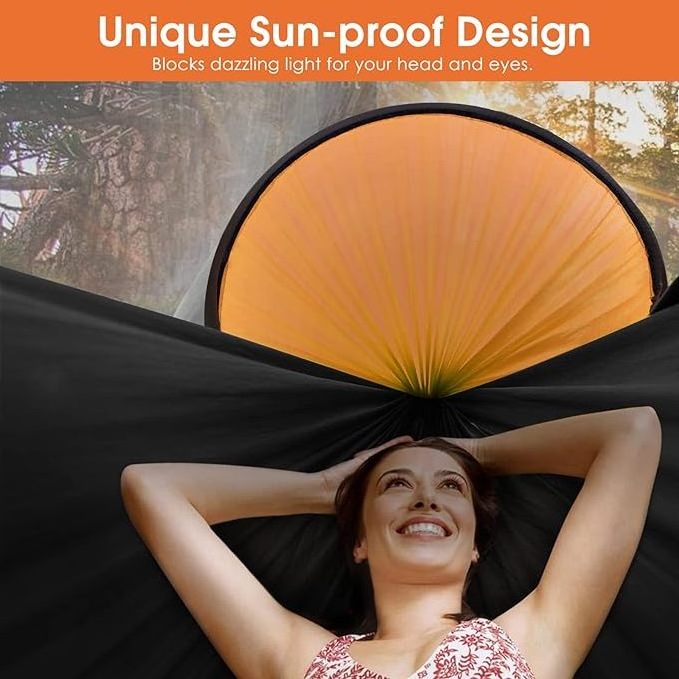 High Quality Summer Outdoor Portable Camping  Sturdy Nylon Ripstop Hammock With Mosquito Net