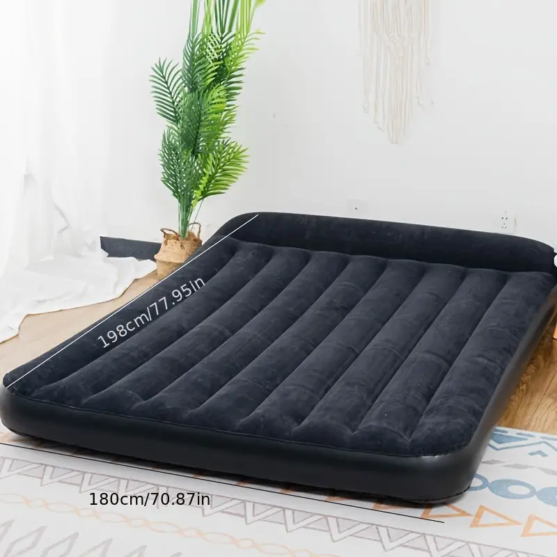 New Air Bed Mattress For Camping Family Inflatable Air Bed folding PVC Flocking Sofa Bed For Outdoor Home Use