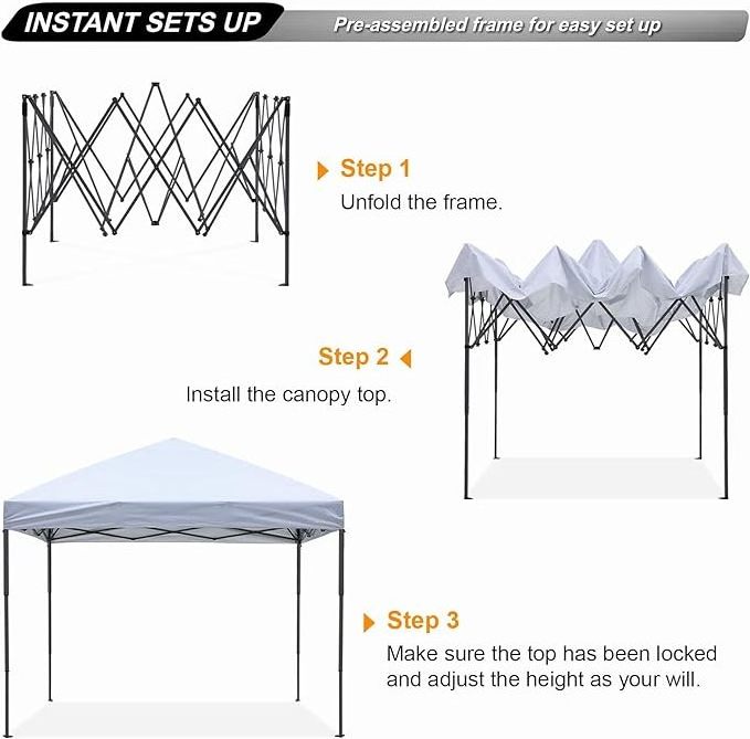 High quality Factory Direct Custom Heavy Duty Waterproof Durable Stable Shelter Canopy Foldable Tent