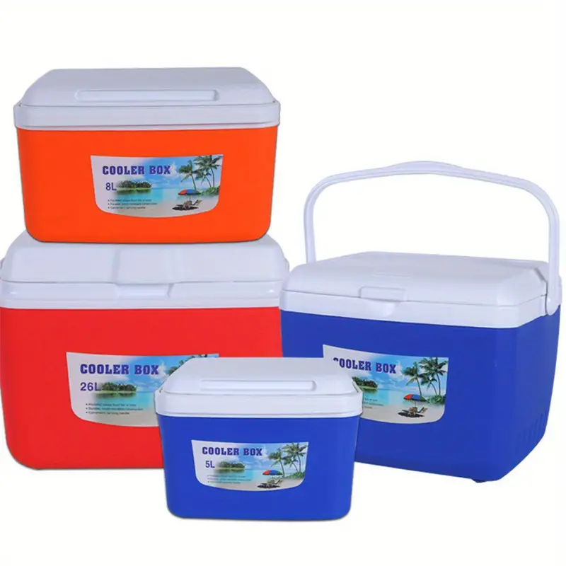 Outdoor Camping Picnic Food Fresh Ice Cooler 5L 13L 26L Portable Insulated Cooler Box Car Mini Ice Chest Cooler Box