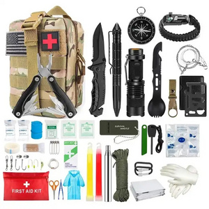 45 in 1 Survival Kit EDC Tactical Survival Equipment Tools First Aid Outdoor Emergency Gear Survival Kit