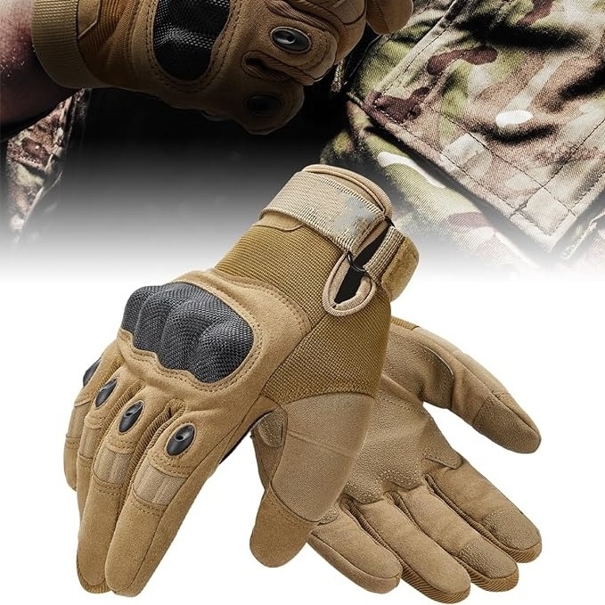 Tactical Gloves Touchscreen Motorcycle Gloves & Palm Pads for Motorcycle Cycling Shooting Hunting Hiking Camping Climbing