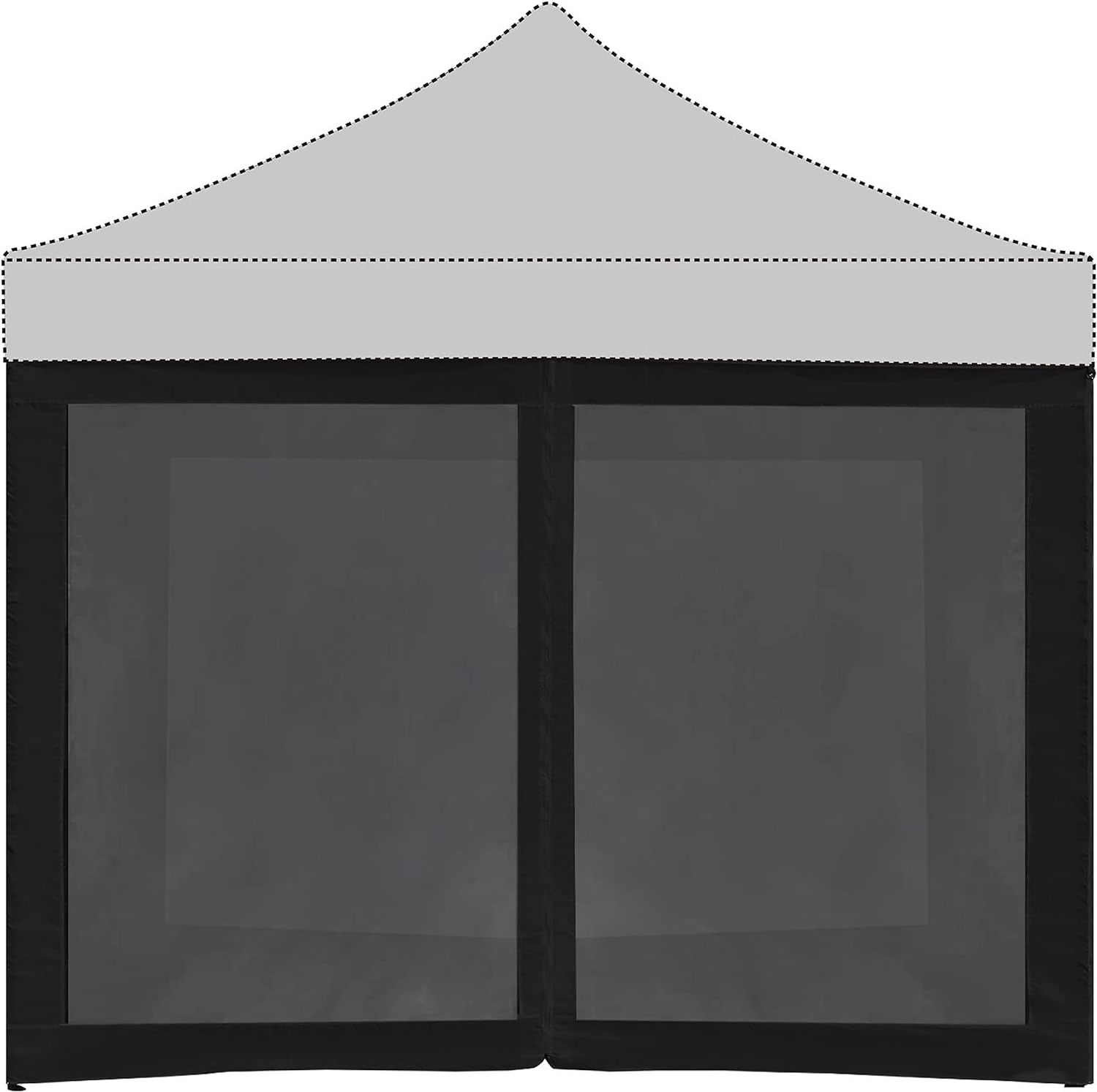 Mesh Sidewalls Mosquito Netting for 10' x 10' Pop-Up Tent Canopy Black