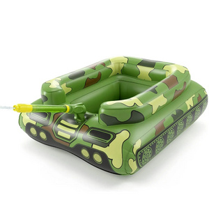 Hot Sale Factory Custom Inflatable Swimming Pool Water Mist Armored Vehicle Kid Summer PVC Inflatable Tank Pool