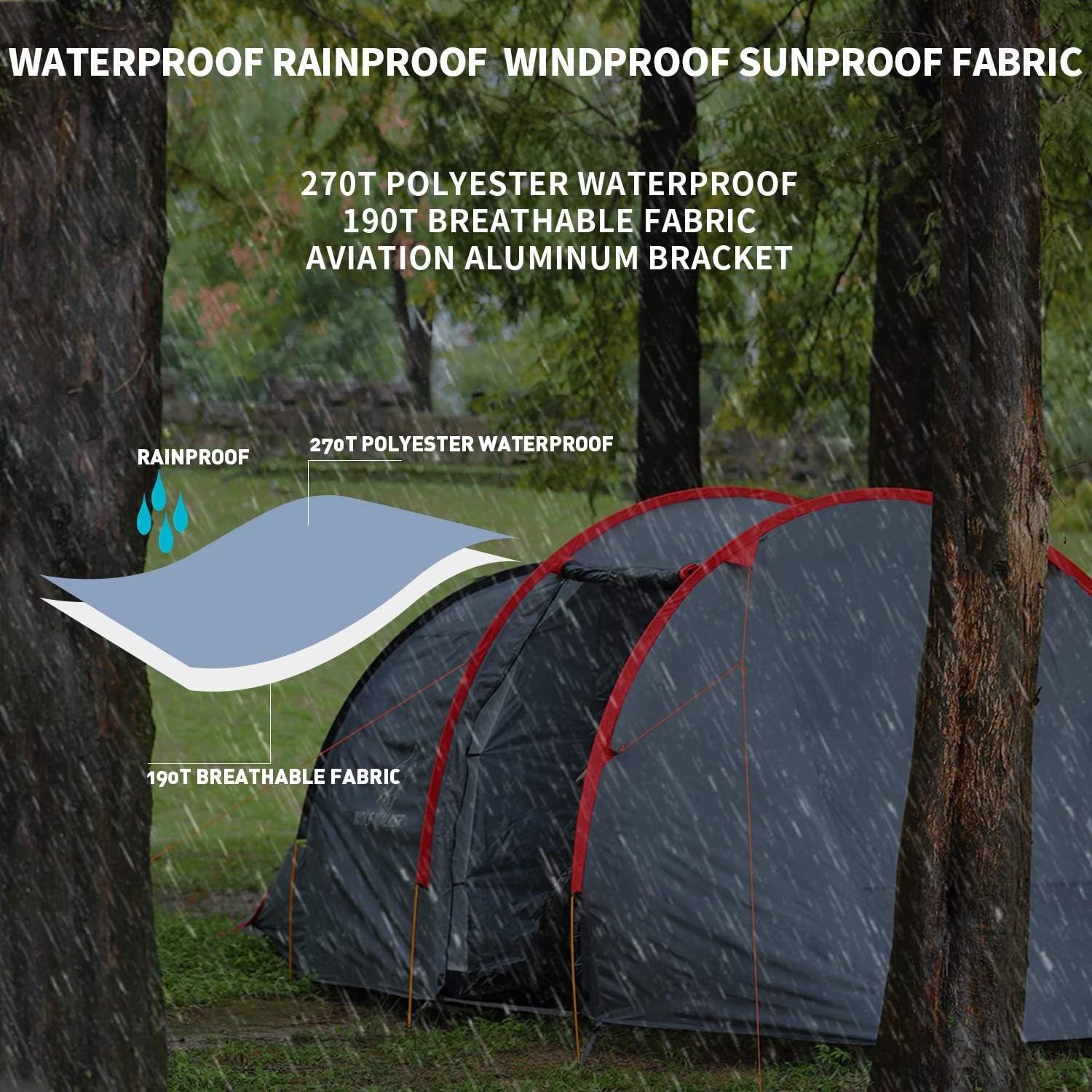 Customized Motorcycle Shelter Tent Outdoor Travelling Camping Tent Waterproof