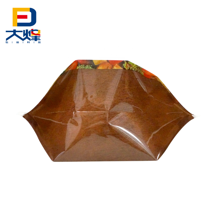 Custom Pe Plastic Mylar Bag Stand Up Zipper Pouch For Food Rice Packaging Ziplock Bag