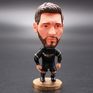 7cm Lifelike Football Player Action Figures Famous Football Star Figure Soccer Players Messi resin figure plastic toy