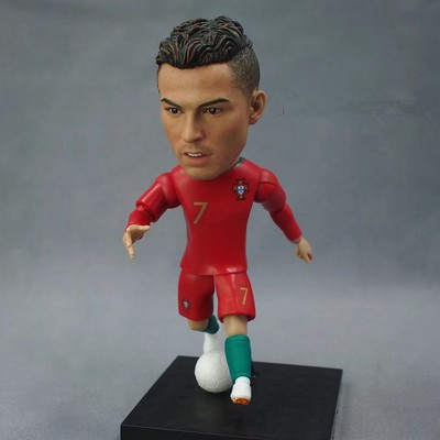 OEM 13cm lifelike soccer player Action Figures Famous soccer star Figures Soccer player Messi resin figures plastic toys