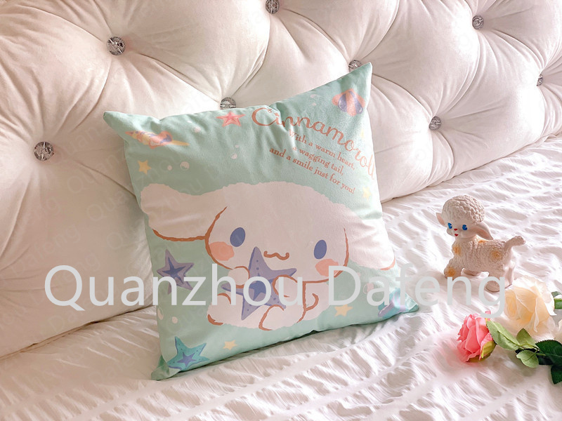 Custom Valentine cartoon anime animal mouse dog rabbit Style cute Throw Pillow Cover Decoration Sofa Hold Pillow