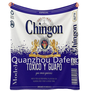 2024 USA hot selling custom Mexican Chivas Borracha Chingona toxica Sublimation Fleece Travel Throw polyester Blankets