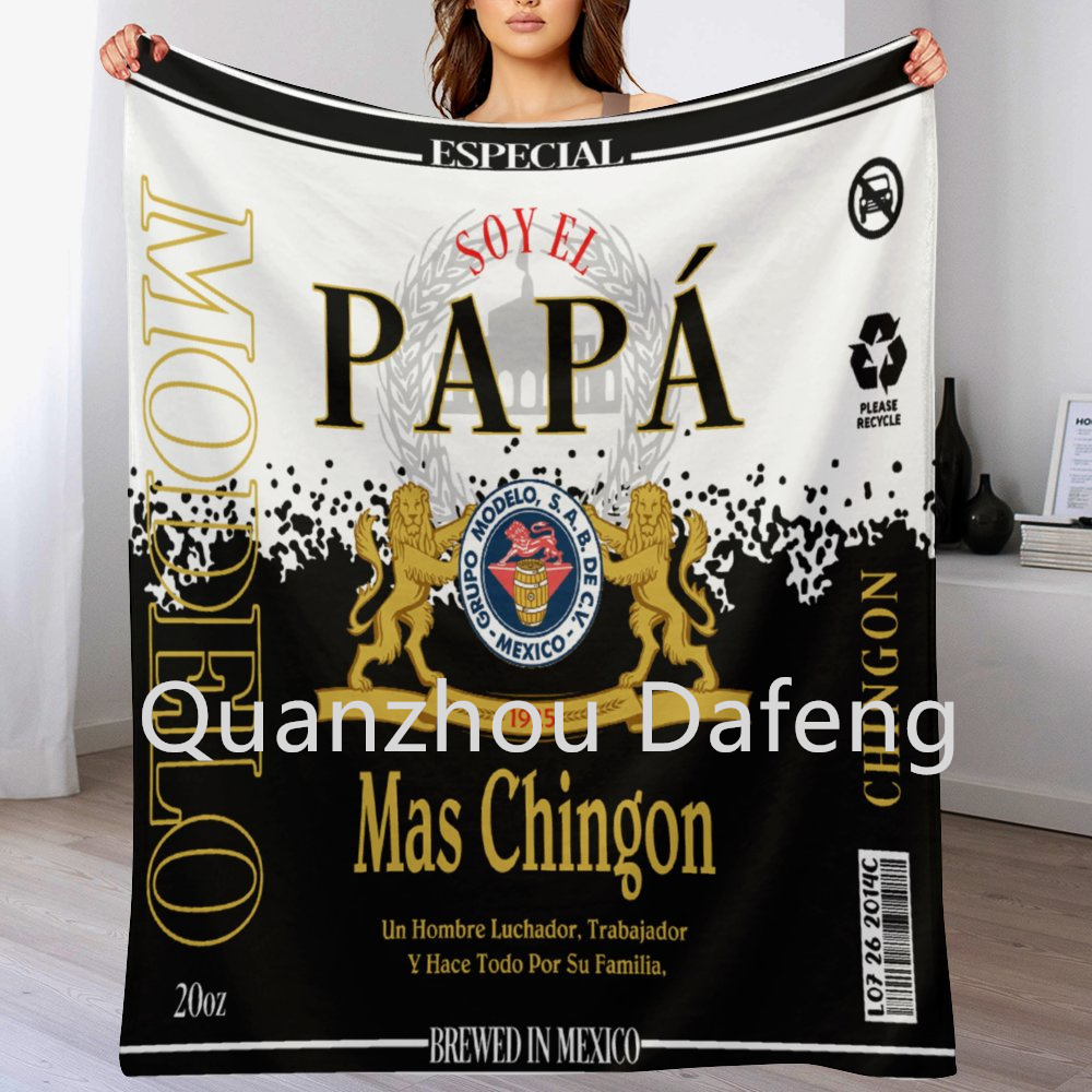 2024 USA hot selling custom Mexican Chivas Borracha Chingona toxica Sublimation Fleece Travel Throw polyester Blankets