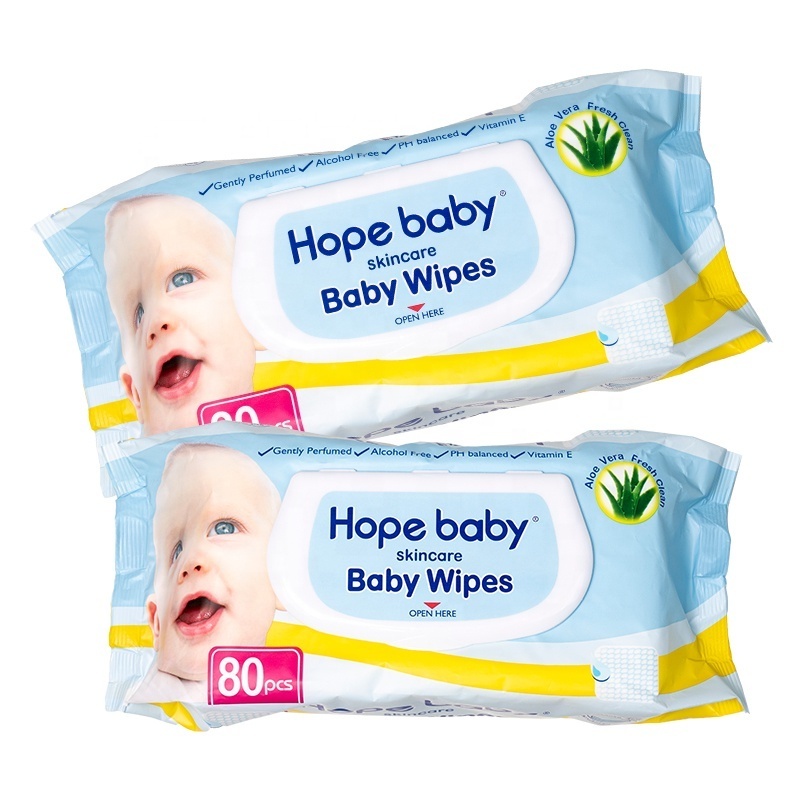 100% Biodegradable Flushable Material Organic Babys Toilet Tissue Wet Wipes for Baby