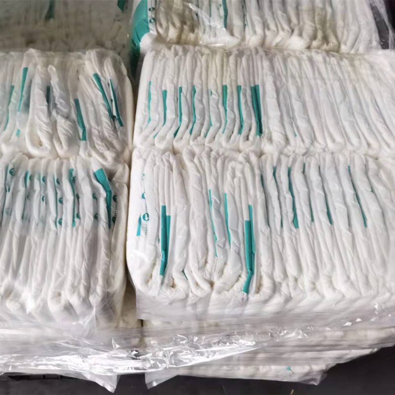 High Quality Oem Time Limit Transparent Packaging B Grade Bales Adult Baby Diapers