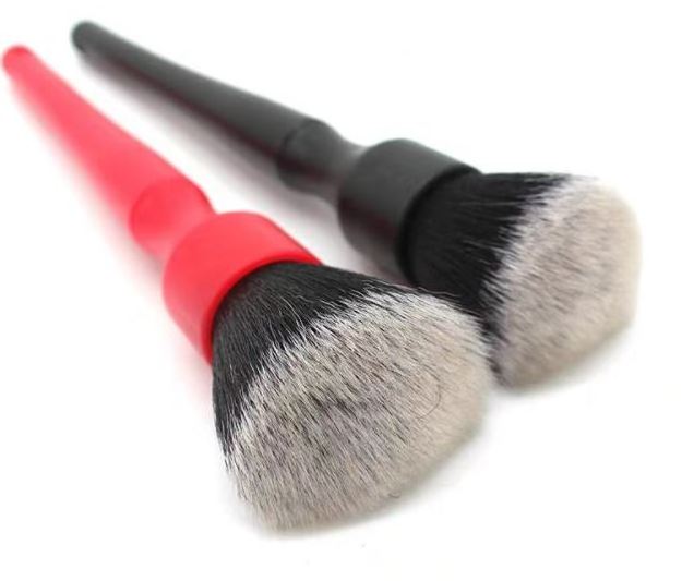 2 pcs Wholesales Plastic Handle Pig Bristle Car Detailing Brush Soft Car Detailing Brush Set Auto Detailing Wheel Brush