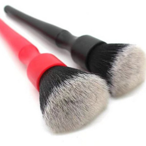 2 pcs Wholesales Plastic Handle Pig Bristle Car Detailing Brush Soft Car Detailing Brush Set Auto Detailing Wheel Brush