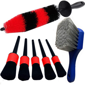 High Quality China Motorhomes Autotool Car Alloy Wheel Cleaning brush WHEEL Rim Wheel Brush Auto Detailing Brush