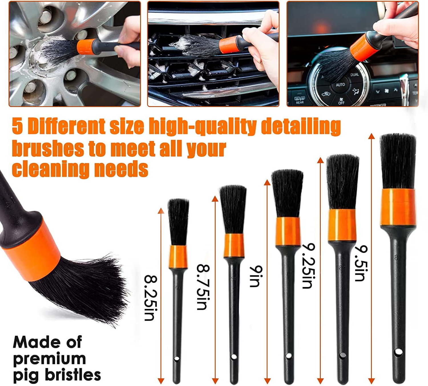 20PCS Car Detailing Kit Cleaning gel Car Detailing Brush Set Detailing Brushes Car Wash Kit Cleaning Tools Kit