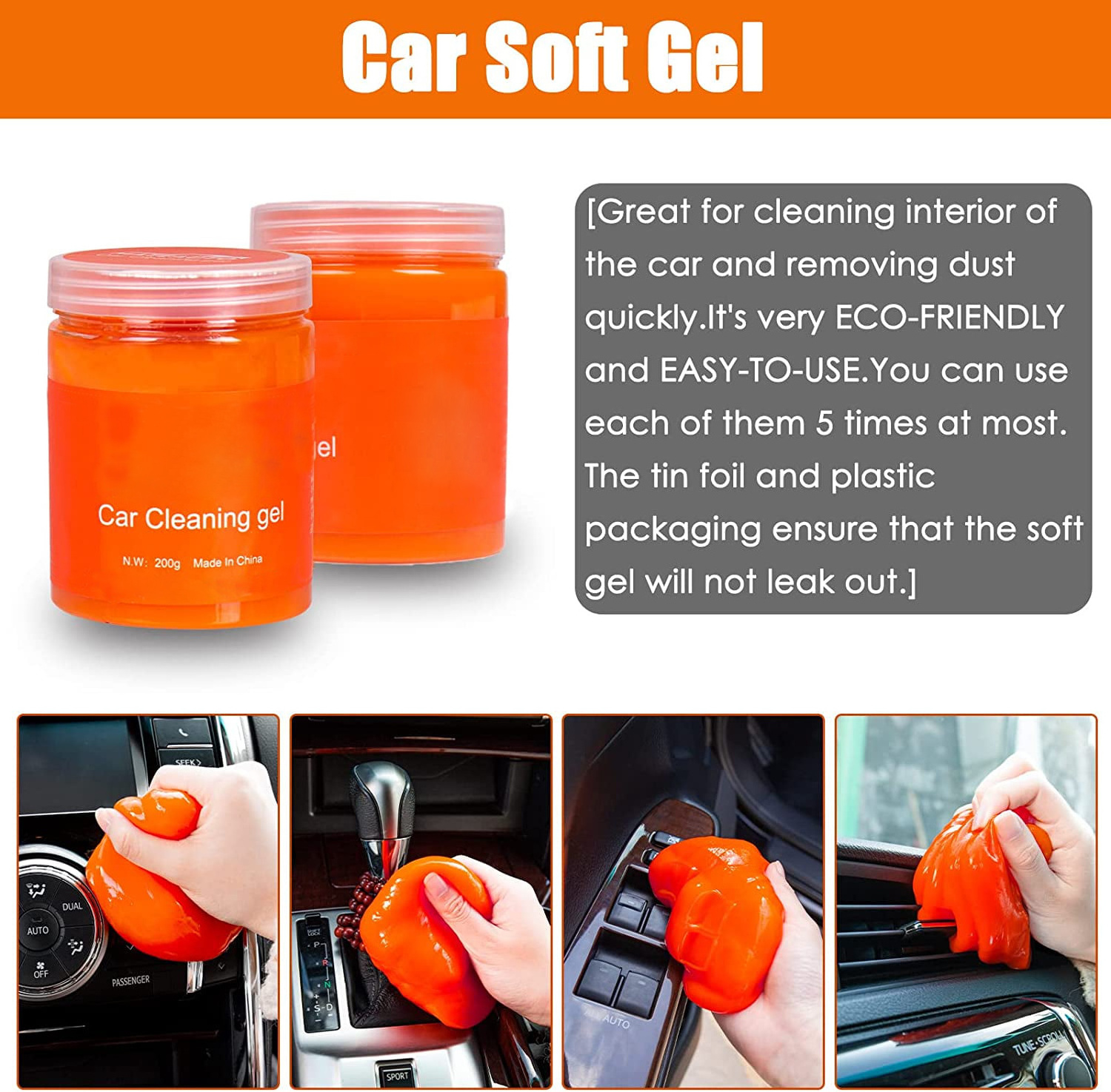 20PCS Car Detailing Kit Cleaning gel Car Detailing Brush Set Detailing Brushes Car Wash Kit Cleaning Tools Kit