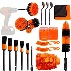 20PCS Car Detailing Kit Cleaning gel Car Detailing Brush Set Detailing Brushes Car Wash Kit Cleaning Tools Kit