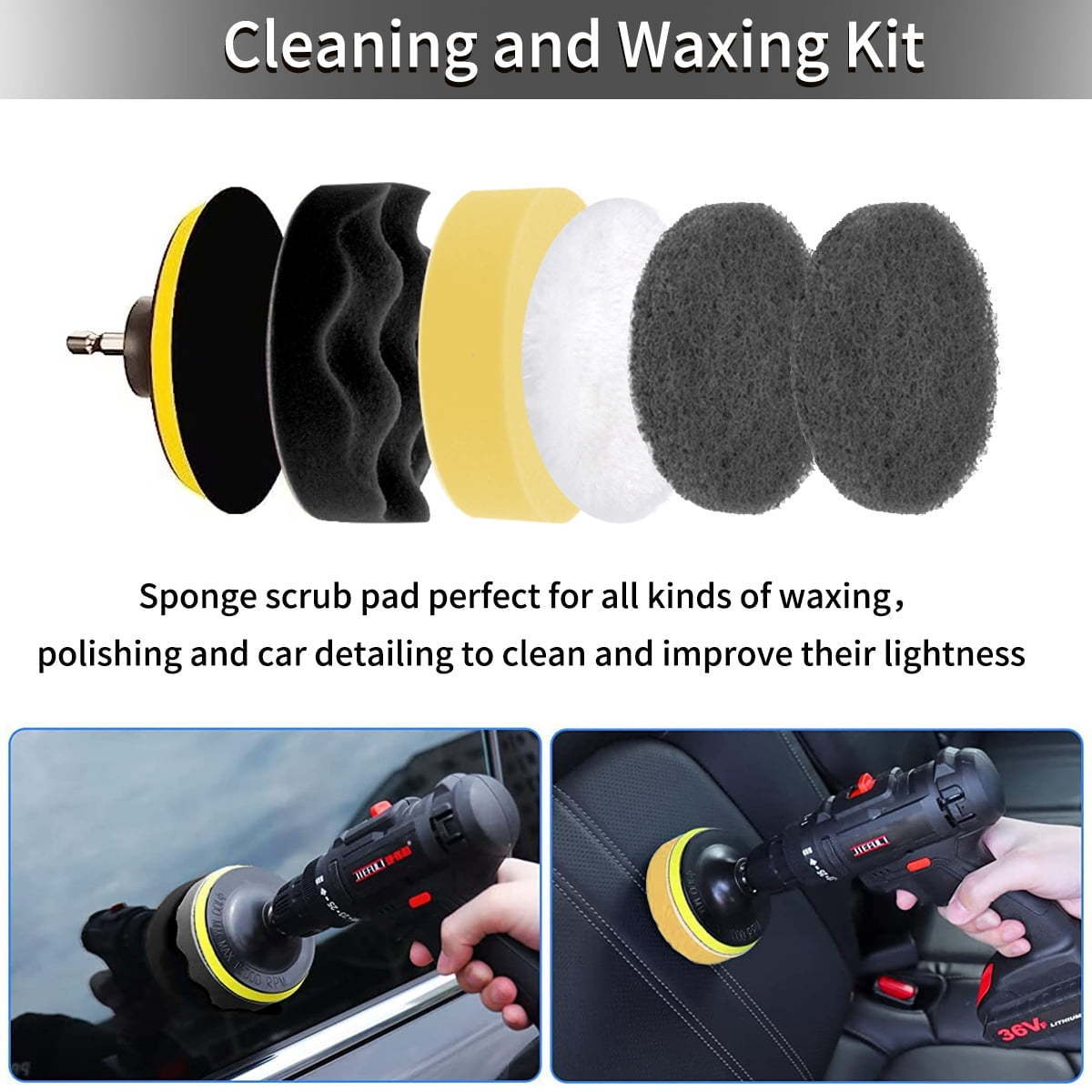 23 Pieces Car Cleaning Kit Car Detailing Brush Set Car Wash kit with Towels Tire Brush Detailing Washing Tools Brush