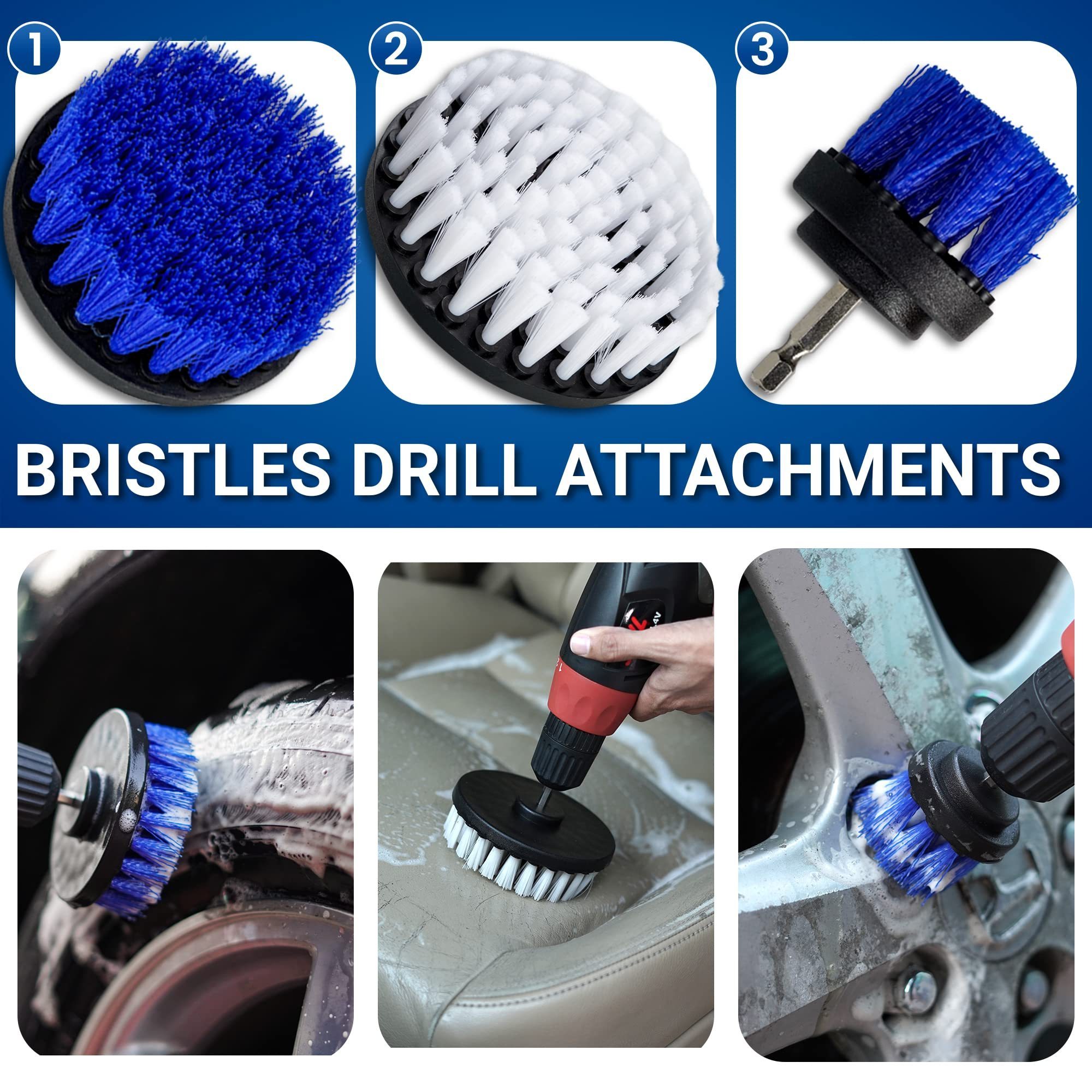 25Pcs Car Detailing Brush Set Detailing Brushes Kit Car Cleaning Kit Windshield Cleaning Tool Professional Car Care kit