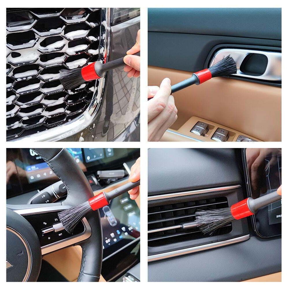 10 Pcs Detailing Kit Car Interior Brush Cleaning Brushes Vehicle Supplies Truck Detail Cleaner Kitsvehicles Tire Set Motorcycle