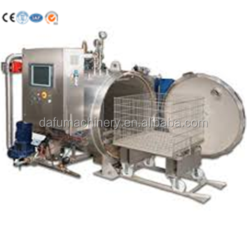 Horizontal sterilization autoclave retort for tuna canned food