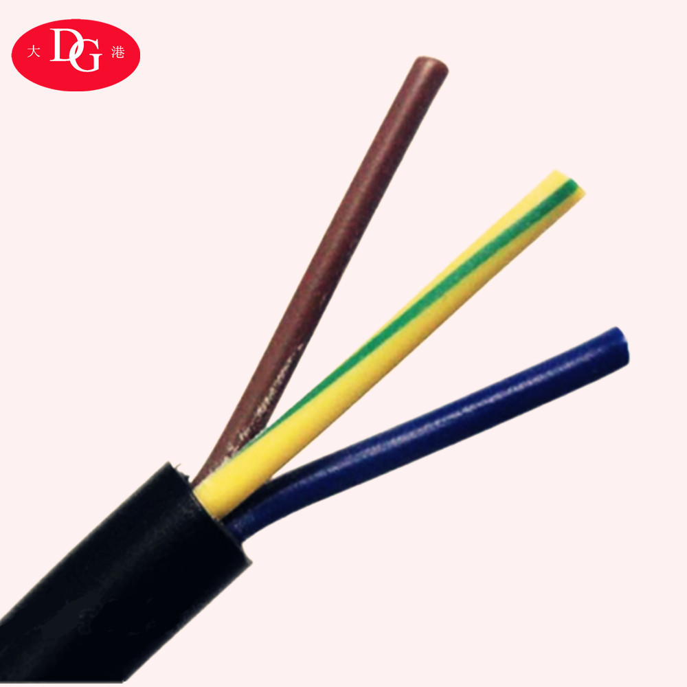 Insulated 3 core 0.75 1.0 1.5 2.5mm flexible wire RVV 3*2.5 PVC cable