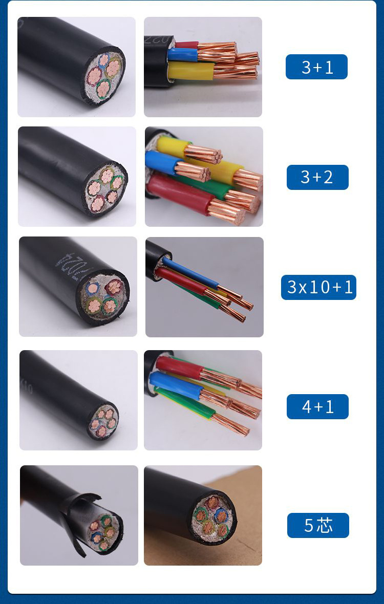 0.6/1kV PVC/XLPE Insulated Cu Conductor Copper Core Armored 2x25mm2 Power Cable