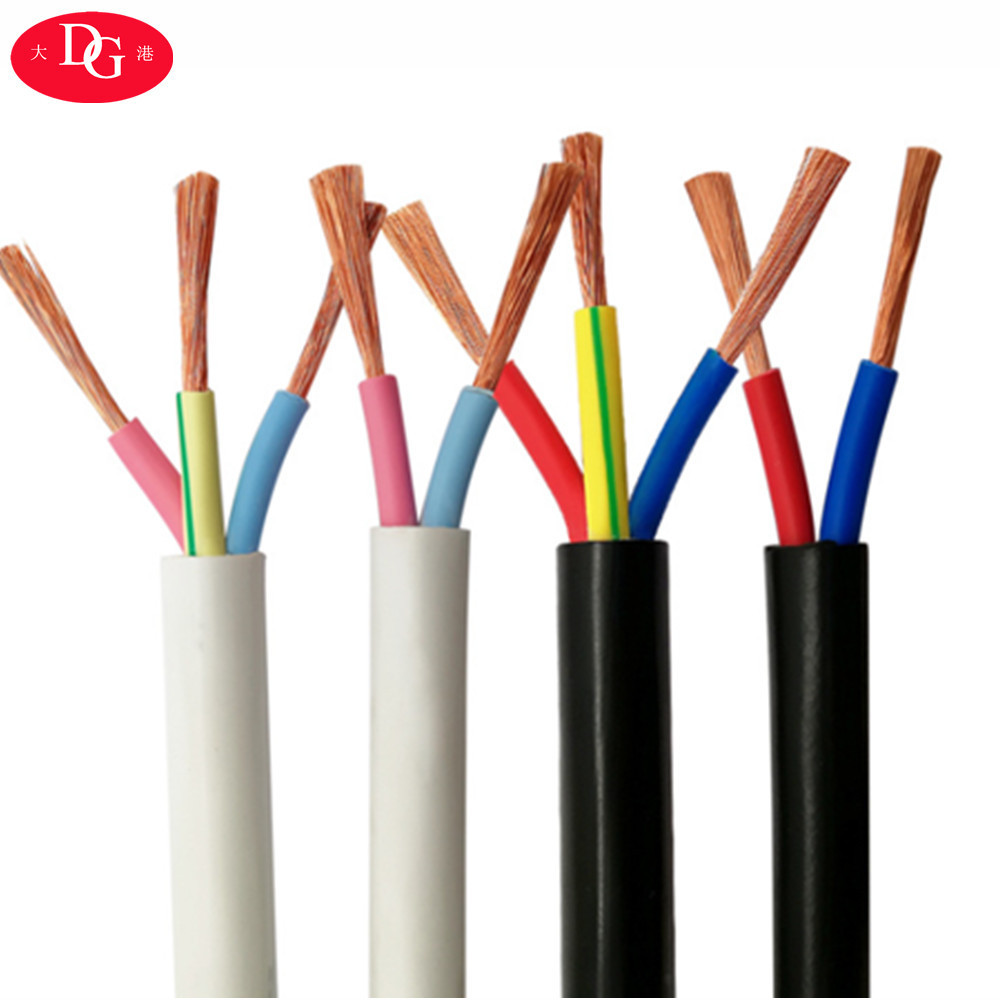 Insulated 3 core 0.75 1.0 1.5 2.5mm flexible wire RVV 3*2.5 PVC cable