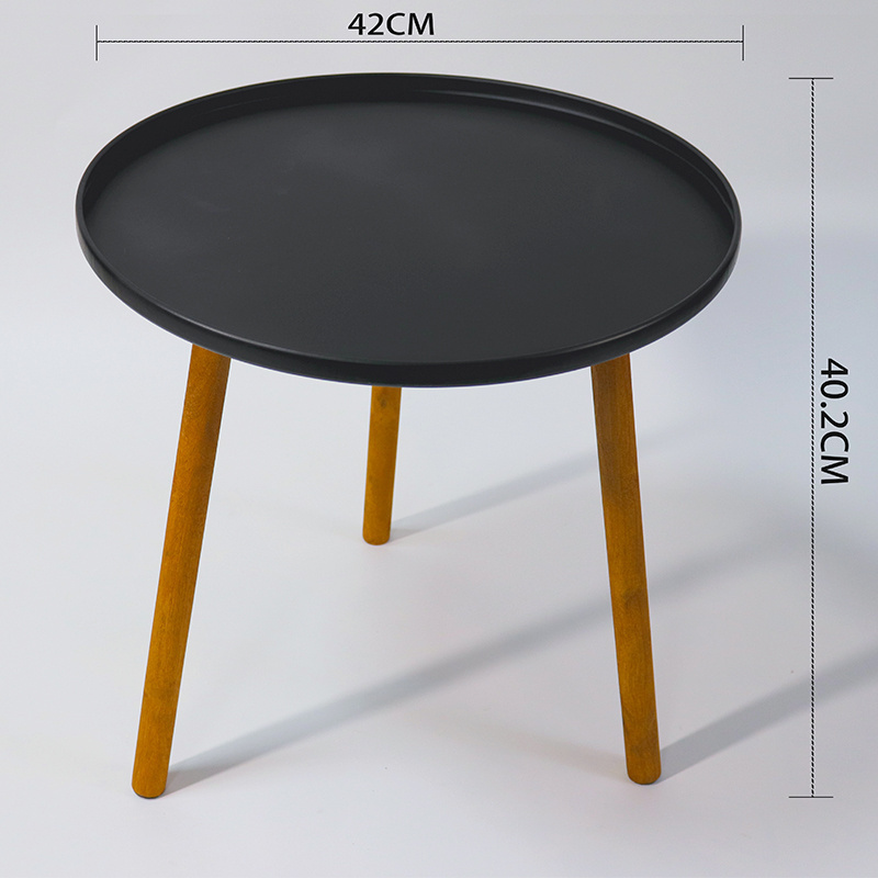 Black Ethiopian Customized Wooden Home Furniture Nordic Living Room Wood Round Smart Modern Table Set Coffee Tables