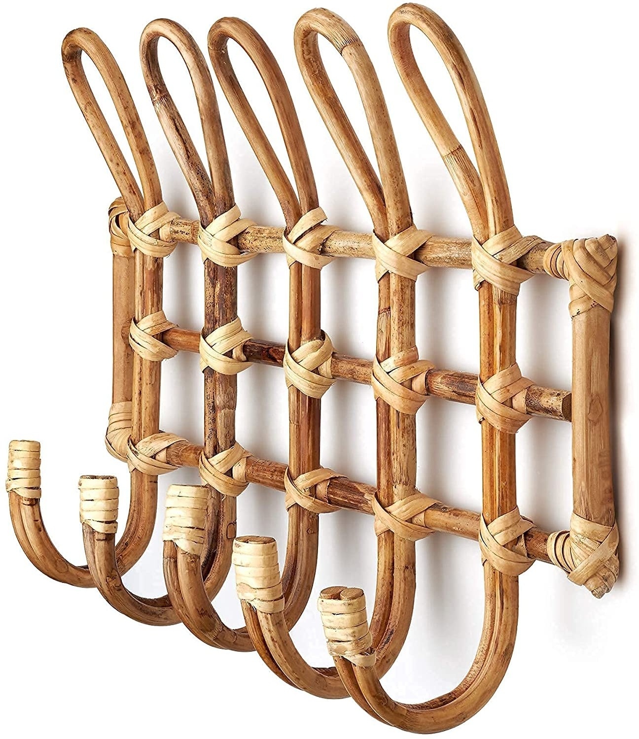 Vietnam  High Quality 100% Natural Rattan Baby Decor Handwoven Wall Hook Rattan Hanging Hook