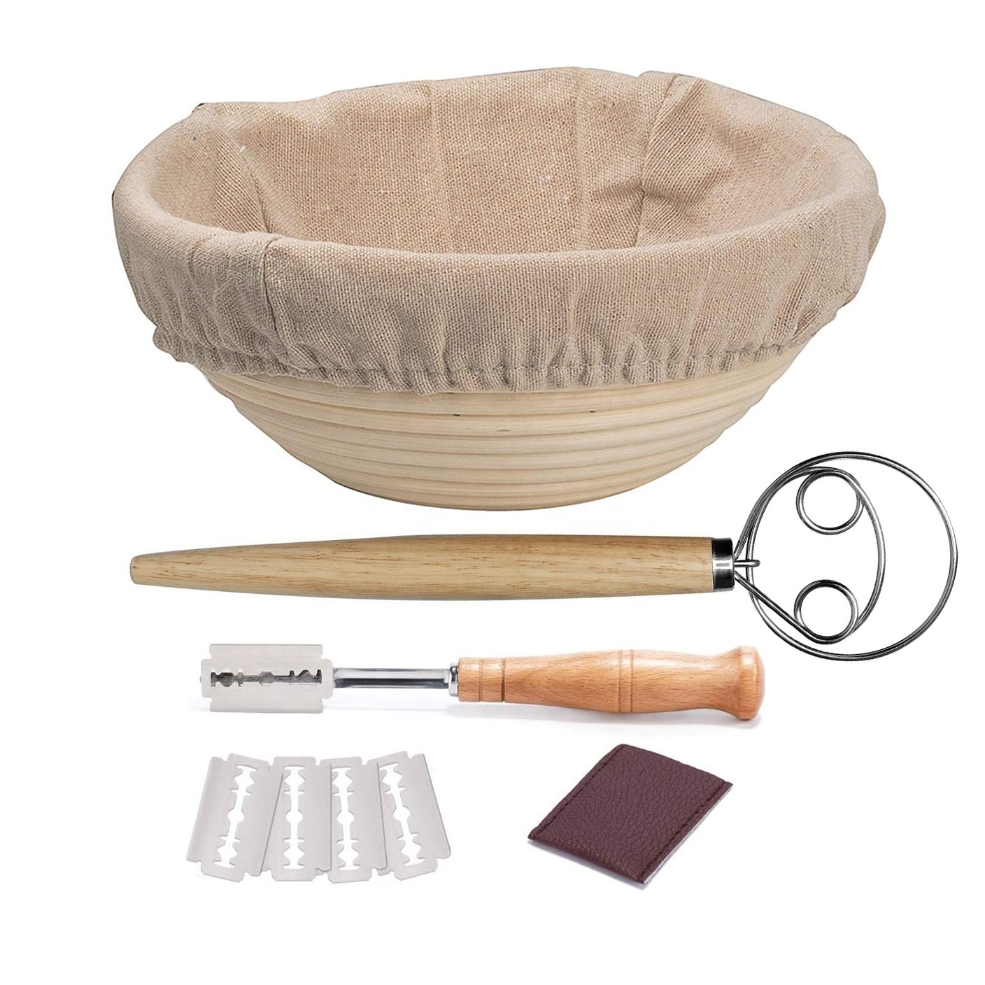 Benneton Banne-ton Handmade Stocked Baking Inserts Natural Rattan Proving Sourdough Fermentation Bread Proofing Basket