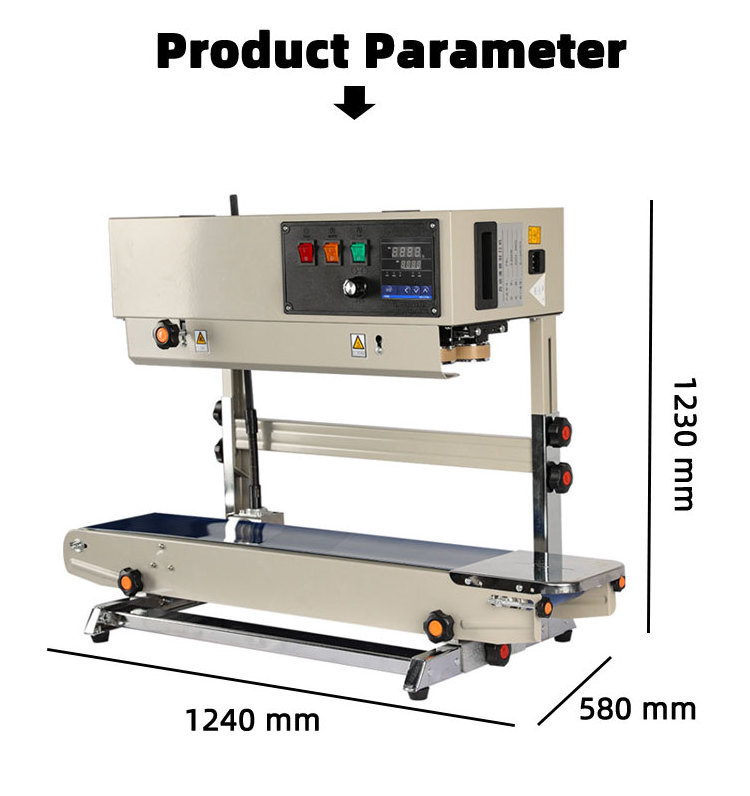 Automatic Horizontal Plastic Food Bag Sealer Foil Sealing Machines Continuous Mini Packaging Heat Sealing Machines Packet Sealer