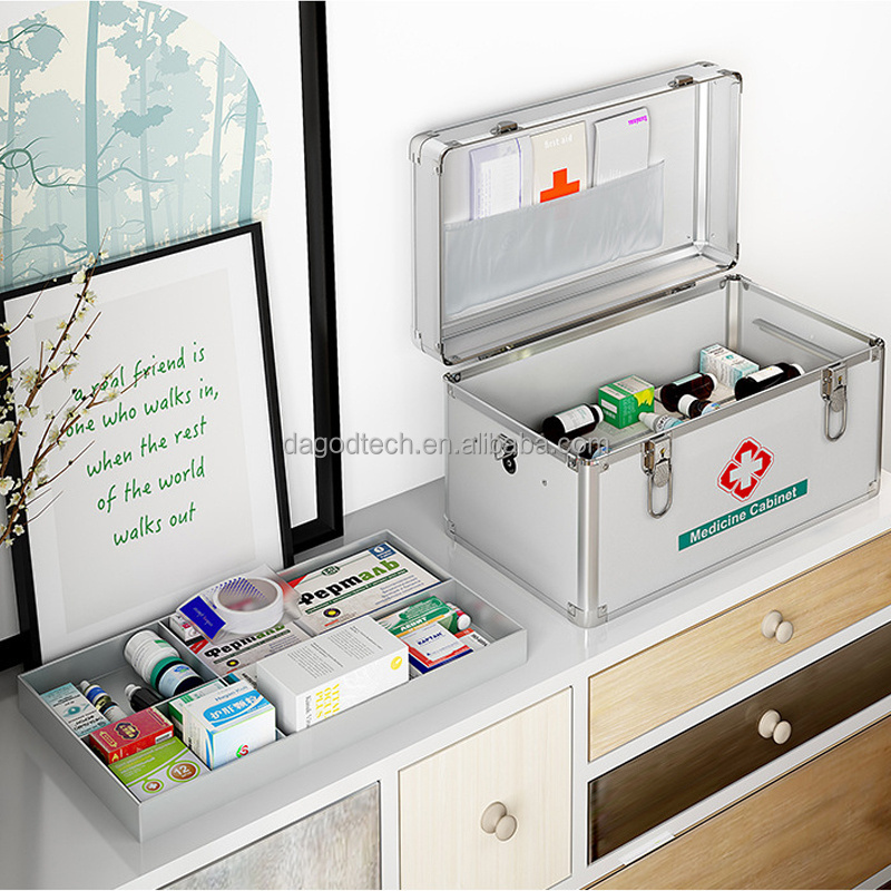 Medicine Lock Box with Combination Lock, Medication lock box medicine safe lock box,medical box organizer