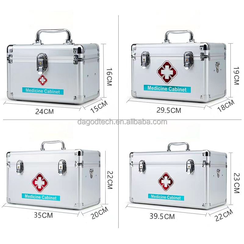 Hot selling Medicine Lock Box with Combination Lock, Medication lock box medicine safe lock box,medical box organizer