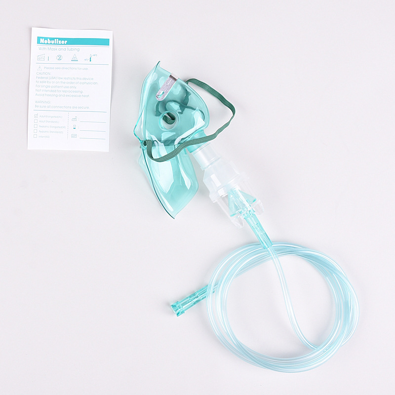 English nebulizer mask for adults and children, nebulizer cup for medical disposable use