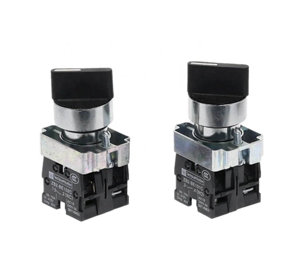 XB2 knob switch 22mm 2/3 Position NO/NC Self-locking rotary switch 10A/415V XB2-BD33 XB2-BD21 XB2-BD25