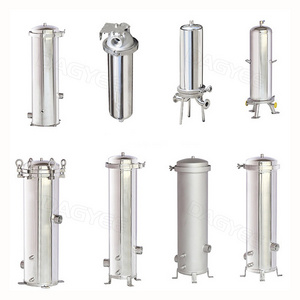 Treatment Machinery Water Treatment SS304 Stainless Steel Magnetic Single Multi Unit 10 20 30 40 Inch Cartridge Filter Housing/