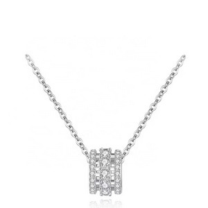 s925 Sterling silver small waist Necklace Women's micro diamond clavicle chain