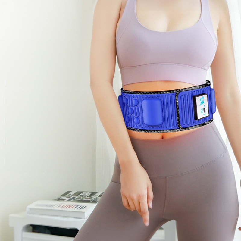 48 Modes Red Light Compress Electric Heating Vibrator Abdominal Body Belly Waist Trainer Weight Loss Belt Slimming For Women