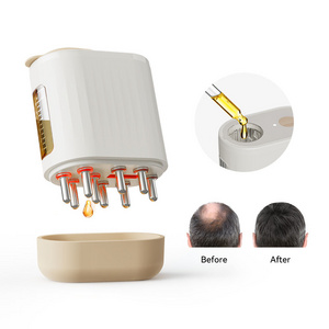 2 in 1 Red Light Wave Anti Hair loss Scalp Massager Head Scalp Oil Inside Applicator Electric Comb for Hair Growth