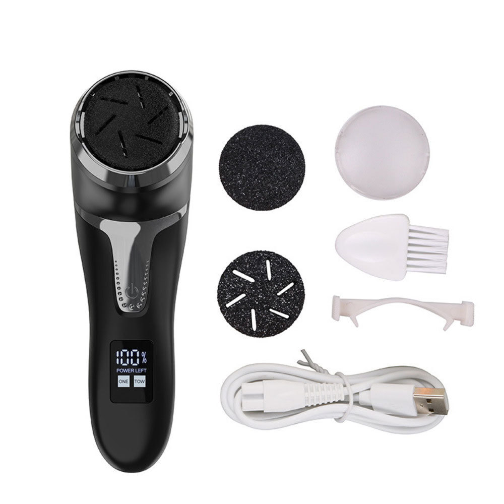 Custom Logo USB Rechargeable Professional Vacuum Adsorption Foot Grinder Pedicure Electric Foot File Callus Remover