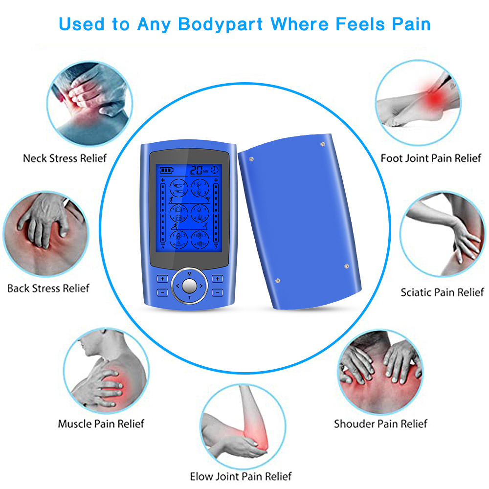 High Quality 16 Modes Health Care Digital Therapy Massager Pulse Device Muscle Stimulator Digital Pulse Body Massage