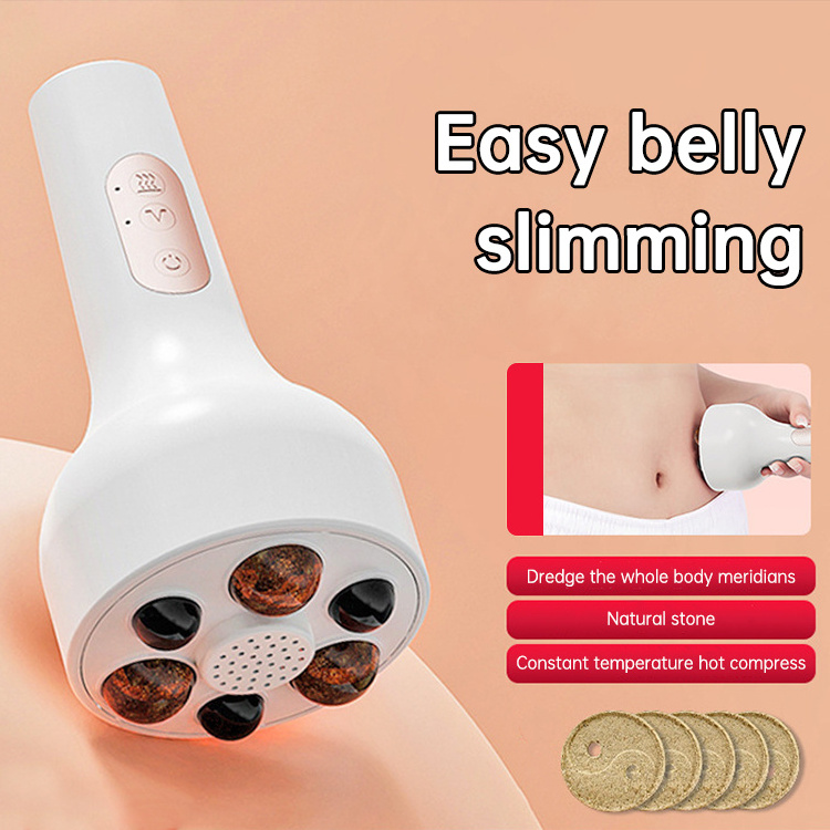 High Quality Magnetic Bead Knead Rechargeable Electric Abdomen Waist Slimming Tool Belly Massage Machine