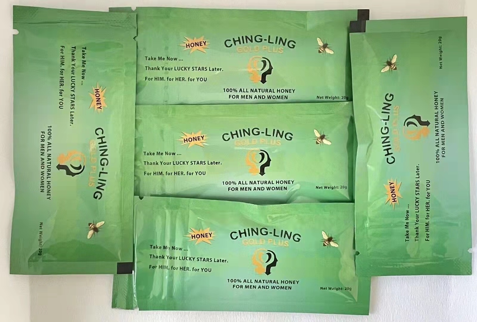 Natural bee honey extract powder paste sachets vip ching a ling green coffee tea 10g men supplement OEM private label